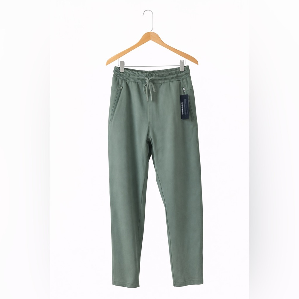 Parisdiary Women’s Jogger Pants with Drawstring Waist - Green